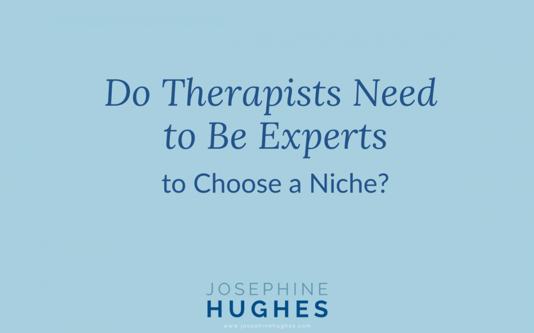 Do Therapists Need to Be Experts to Choose a Niche?